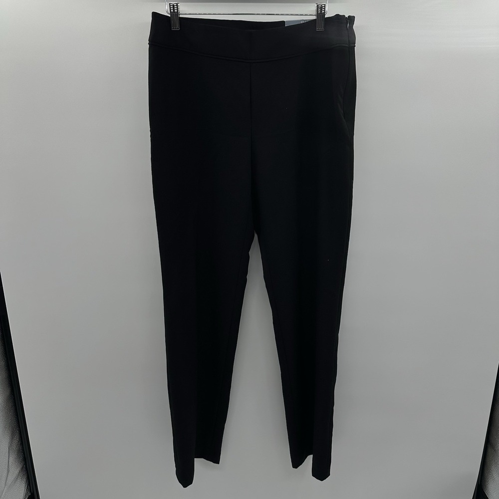 Liz Claiborne Career Classic Straight Leg Slimming‎ Black Pants Women's 10 NWT - Picture 11 of 13